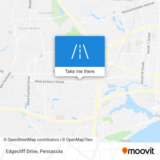 Mapa de Edgecliff Drive