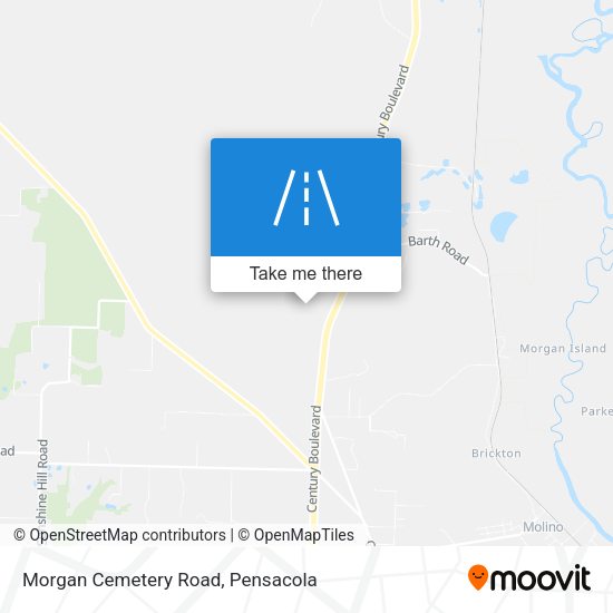 Morgan Cemetery Road map