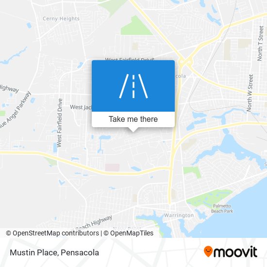 Mustin Place map