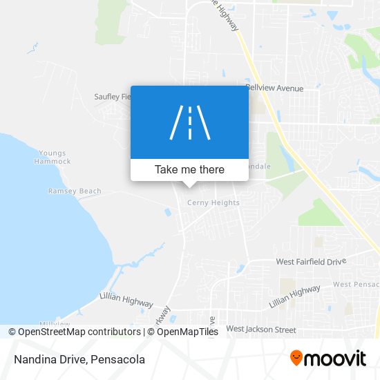 Nandina Drive map