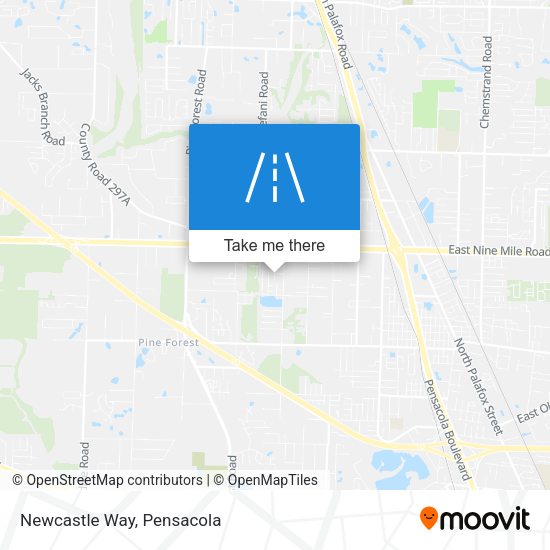 Newcastle Way map