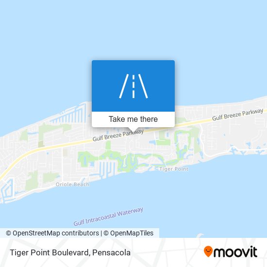 Tiger Point Boulevard map