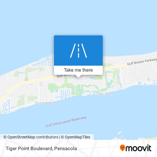 Tiger Point Boulevard map