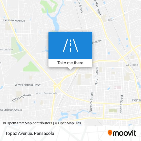 Mapa de Topaz Avenue