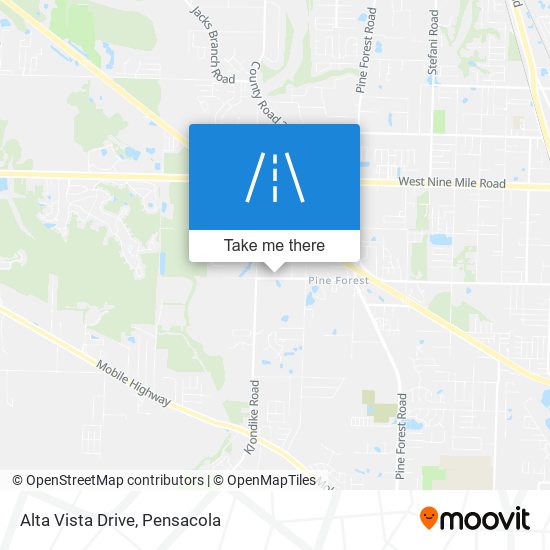 Alta Vista Drive map