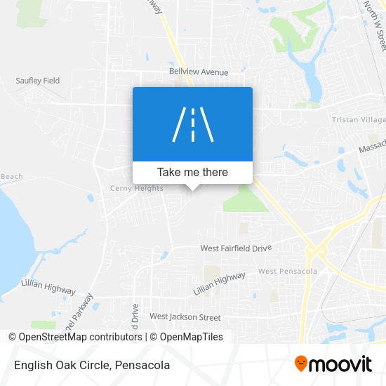 Mapa de English Oak Circle