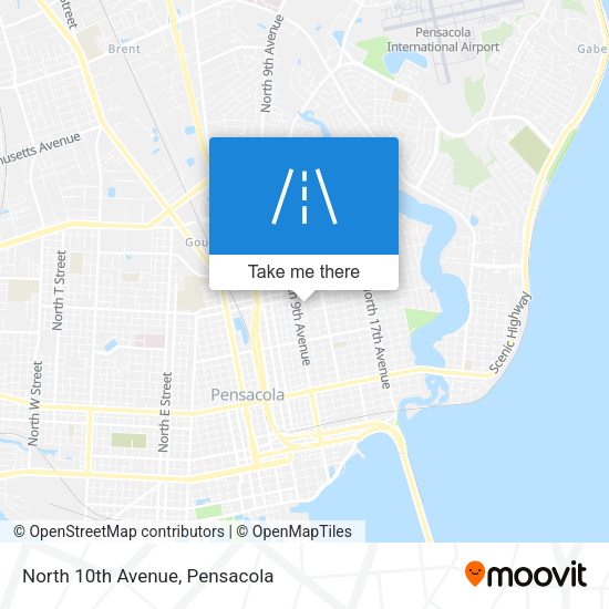 Mapa de North 10th Avenue