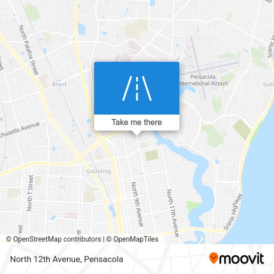 North 12th Avenue map