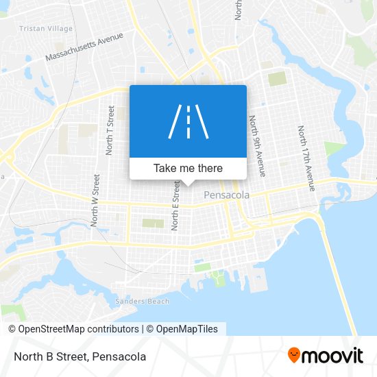 Mapa de North B Street