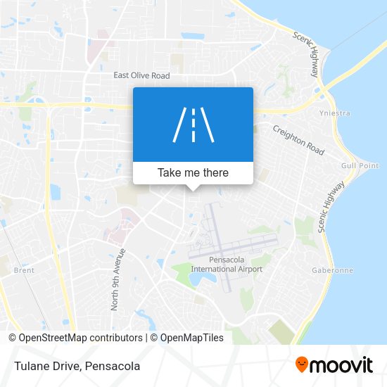 Tulane Drive map