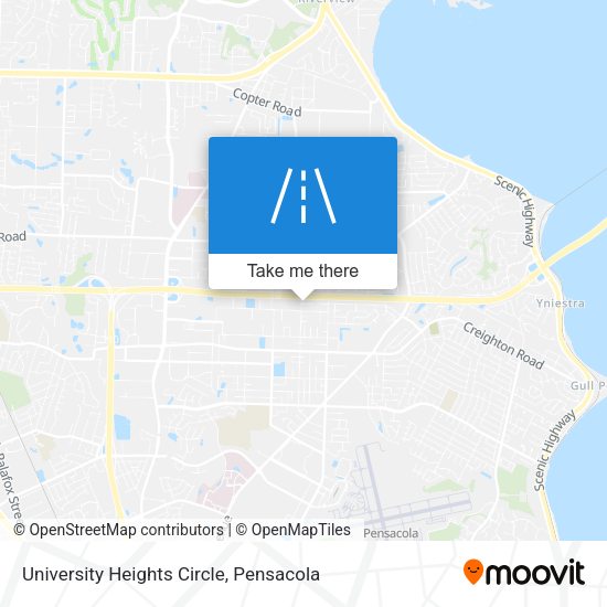 University Heights Circle map