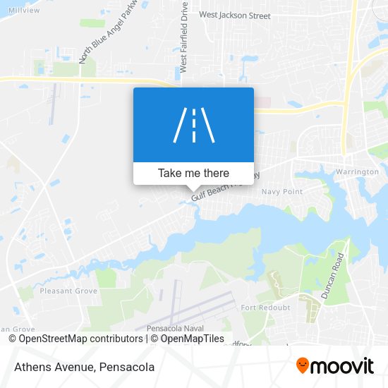 Athens Avenue map