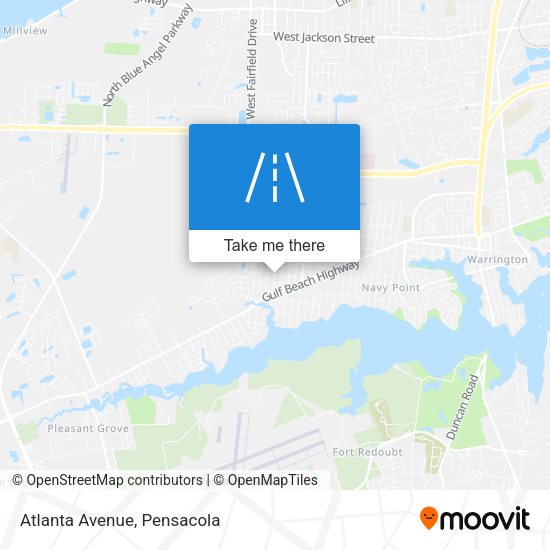 Mapa de Atlanta Avenue