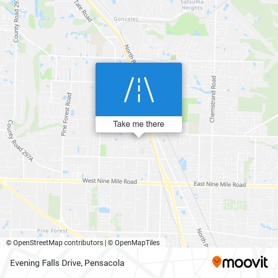 Mapa de Evening Falls Drive