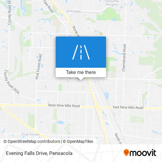 Evening Falls Drive map