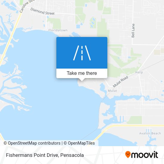 Fishermans Point Drive map