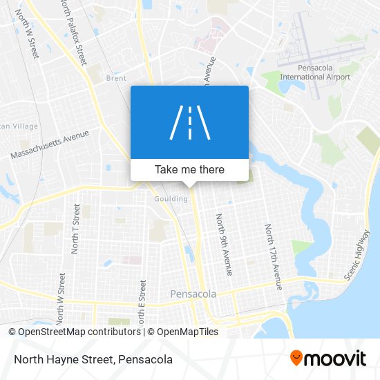 North Hayne Street map