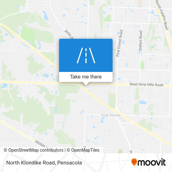 North Klondike Road map