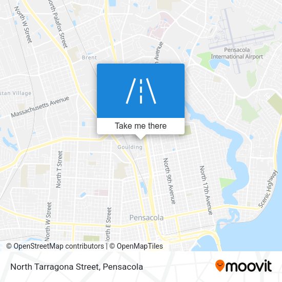 Mapa de North Tarragona Street