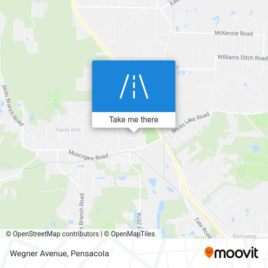 Mapa de Wegner Avenue