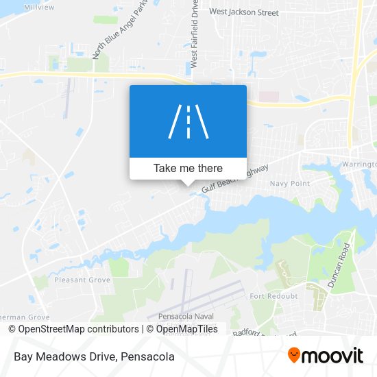 Mapa de Bay Meadows Drive