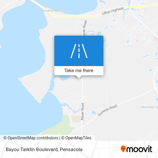 Mapa de Bayou Tarklin Boulevard