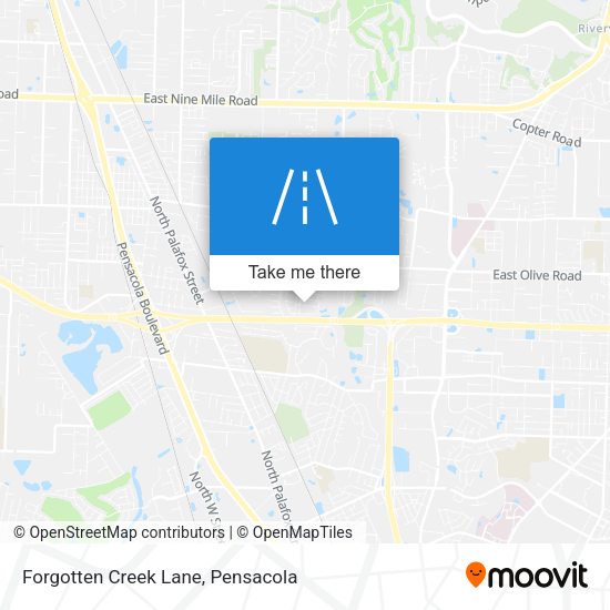 Forgotten Creek Lane map