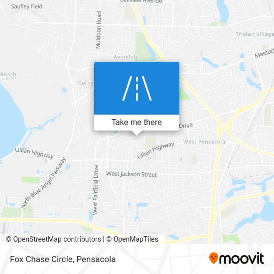 Fox Chase Circle map