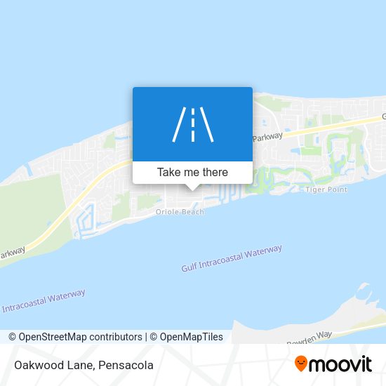 Mapa de Oakwood Lane