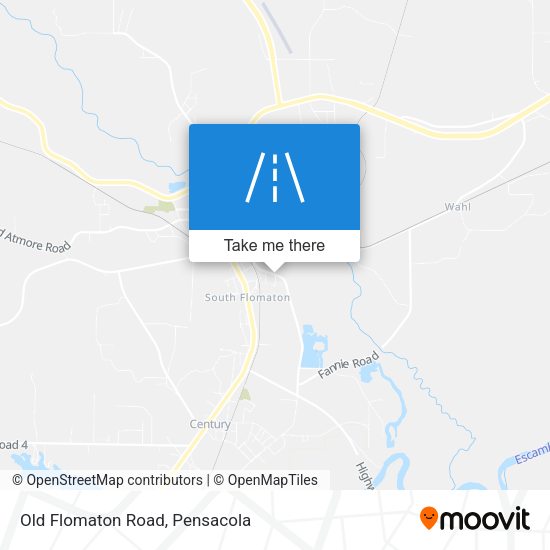 Old Flomaton Road map