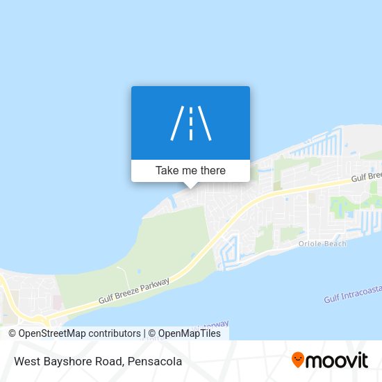 West Bayshore Road map