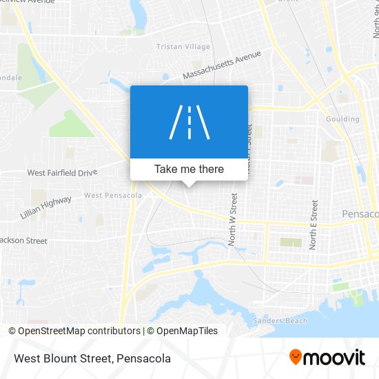 West Blount Street map