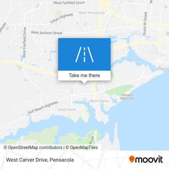 Mapa de West Carver Drive