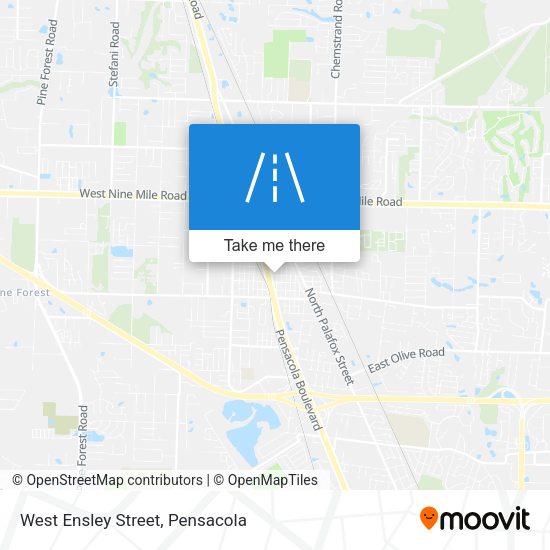 West Ensley Street map