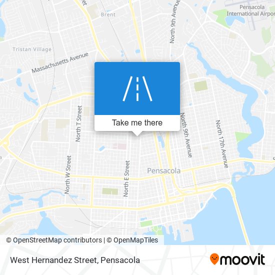 West Hernandez Street map