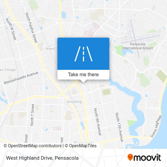 Mapa de West Highland Drive