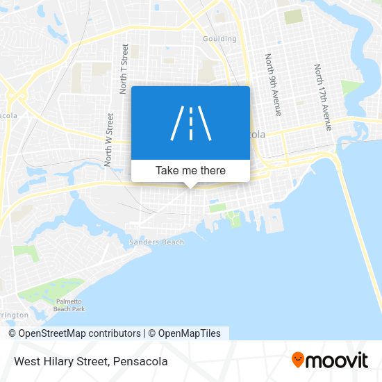 West Hilary Street map