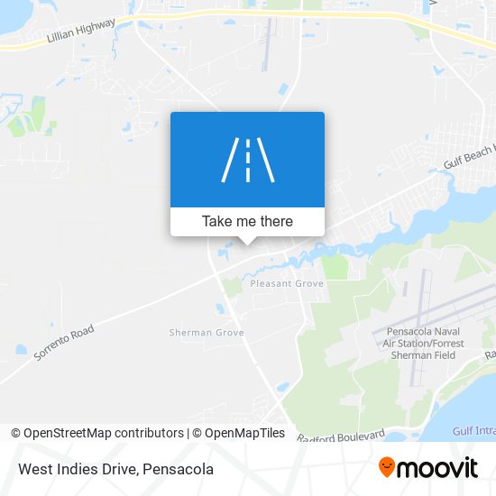 West Indies Drive map