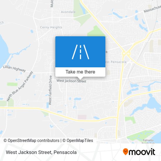 West Jackson Street map