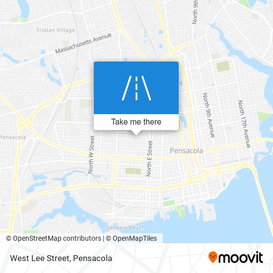 West Lee Street map