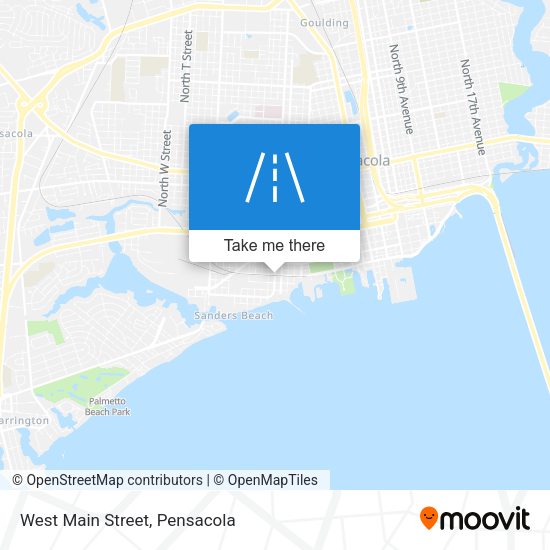 West Main Street map