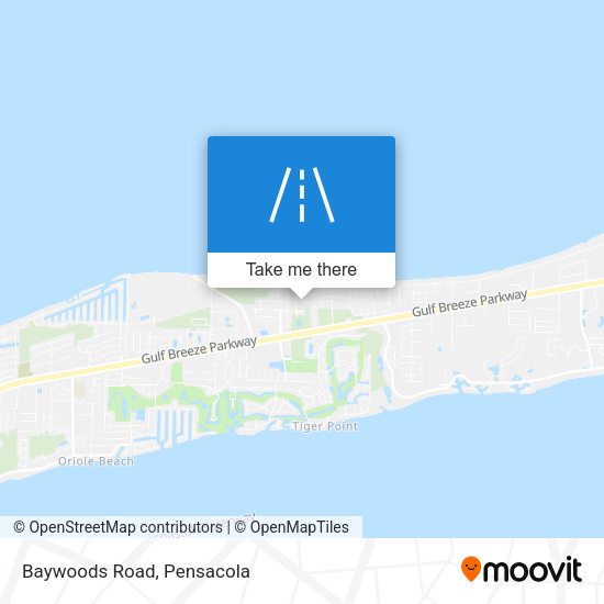 Mapa de Baywoods Road