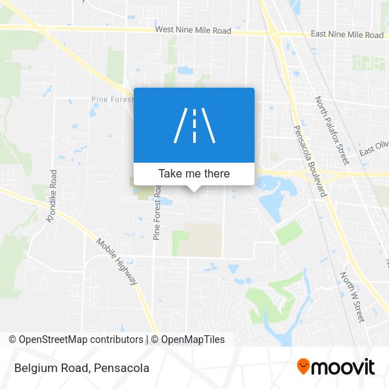 Mapa de Belgium Road