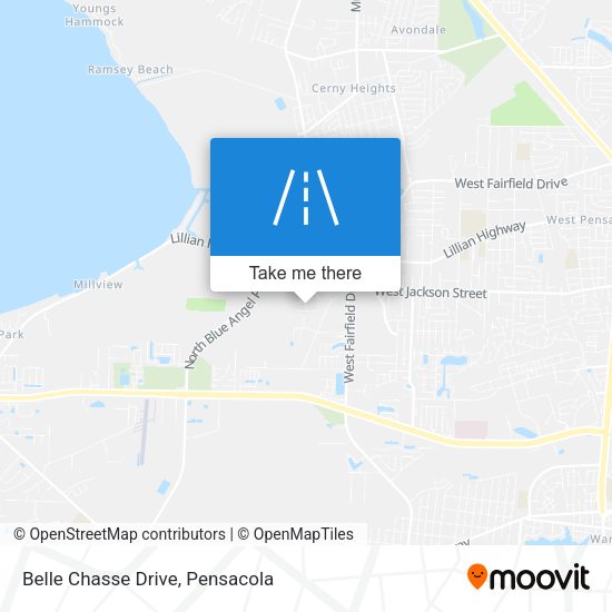 Belle Chasse Drive map