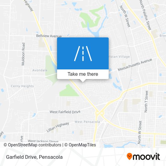 Mapa de Garfield Drive