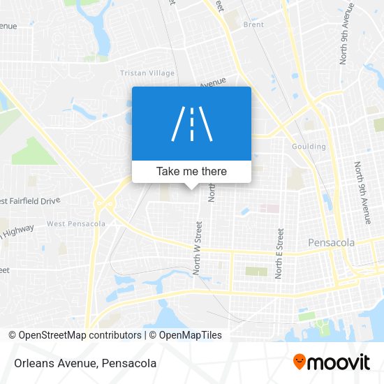 Mapa de Orleans Avenue
