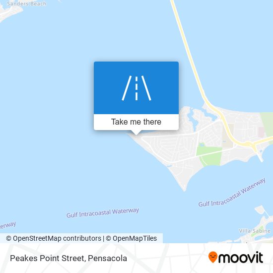 Peakes Point Street map