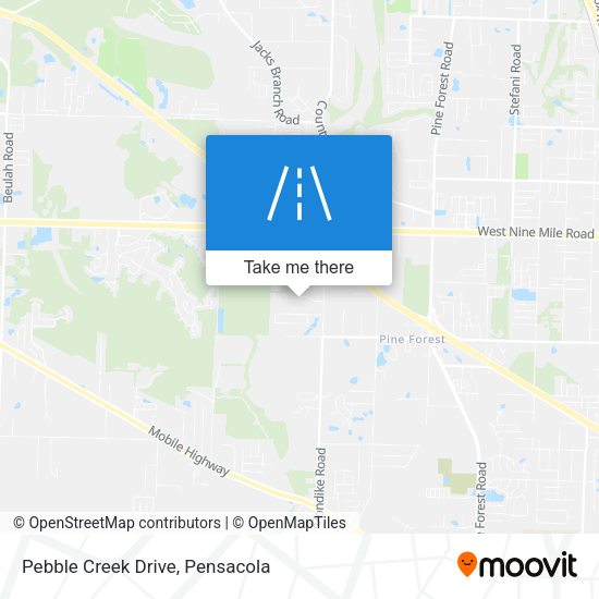 Mapa de Pebble Creek Drive