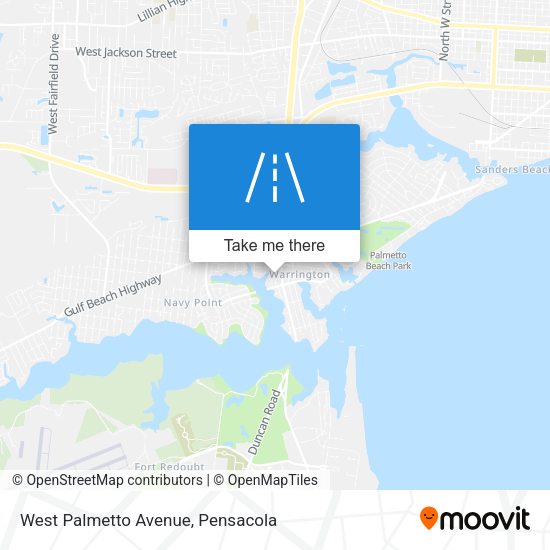 Mapa de West Palmetto Avenue