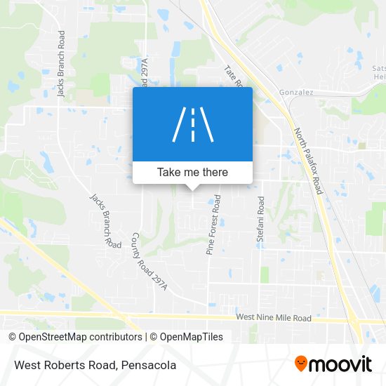 West Roberts Road map